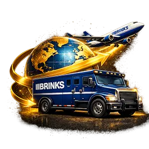 Delivery to 100+ Countries by Brinks