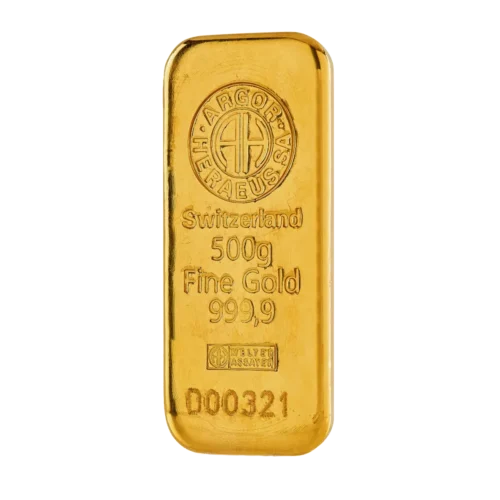 500g Gold Bar - Cast Classic 999.9