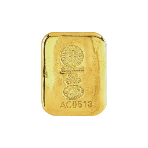 50g Gold Bar - Cast Classic 999.9